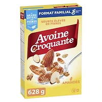 Oatmeal Crisp Breakfast Cereal, Almond, Family Size, High Fibre, 628 g, 628 g
