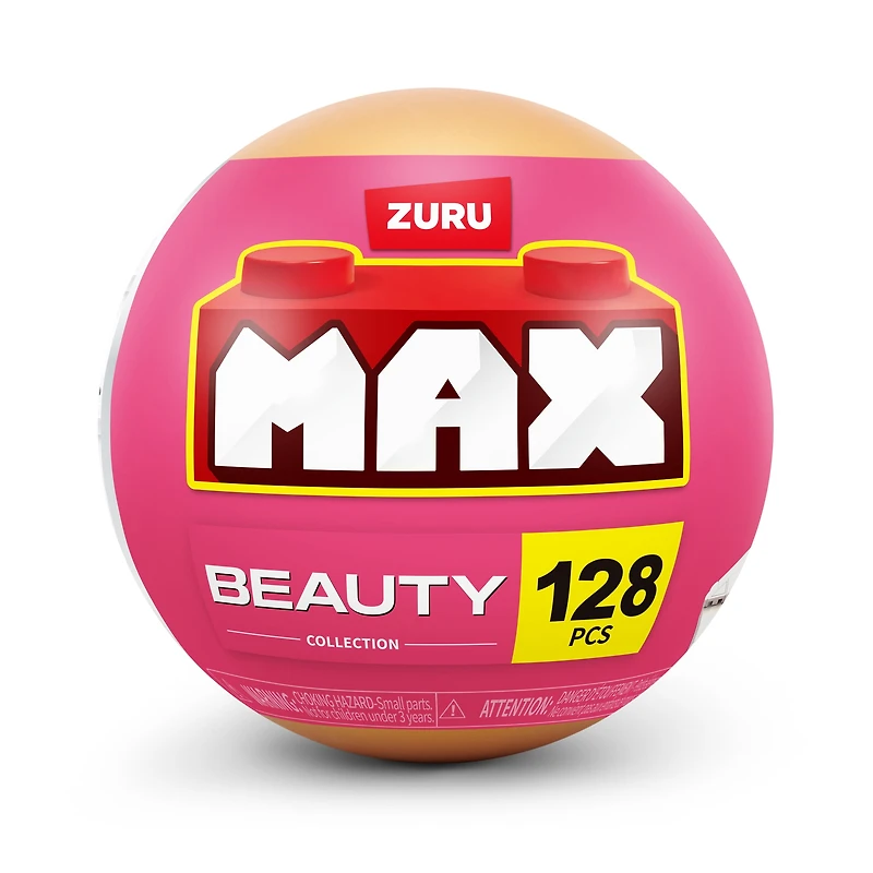 MAX Build More Premium Beauty Collection (Makeup Kit) de ZURU – Jouet déballage et mini briques, 169 pièces max. Designs élégants à créer/afficher. Pour 8+ ans, enfants, ados et adultes