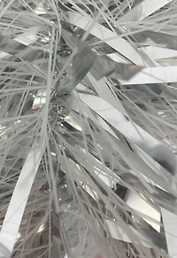 Période festive Guirlande de Noël de 12 pieds en argent