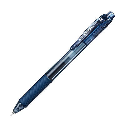 EnerGel-X Rétractable Stylo à Encre Gel, (0,5mm) Pointe Aiguille, Encre Bleu Marin