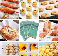 Sunwealth Eco-Friendly Air Fryer / Steamer Parchment Paper (120 pieces in 4 packs)