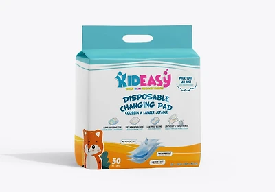 KidEasy Coussin jetable pour changer bébé – Idéal de 0 à 6 mois