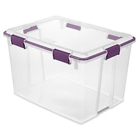 Boîte étanche de Sterilite de 76L transparent - violet 76L