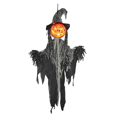 WAY TO CELEBRATE 35IN LIGHT UP SCARECROW, 35IN LIGHT UP DARK SCARECROW