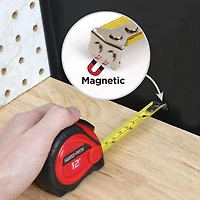 Swiss Tech 12' Tape Measure, 12ft/3.5m x 16mm