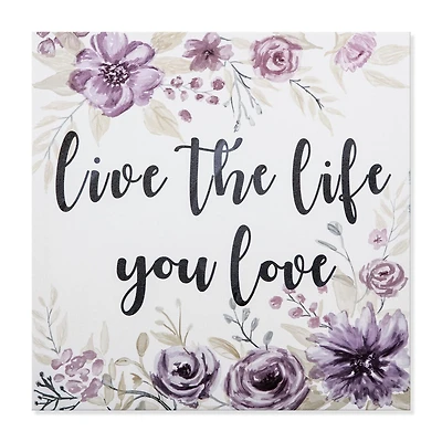 Home Trends Pink Presed Live the Live You Love