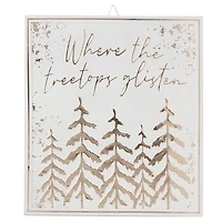 Holiday Time 18" Metal Treetops Sign