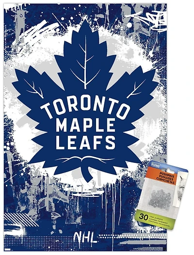 NHL Toronto Maple Leafs - Maximalist Logo 23 Wall Poster