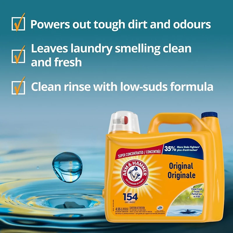 Arm & Hammer parfum Propreté et fraîcheur Lessive Liquide