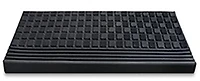 Ottomanson Rubber Collection Non-Slip Design Stair Treads, 10" X 30", 5 Pack, Black