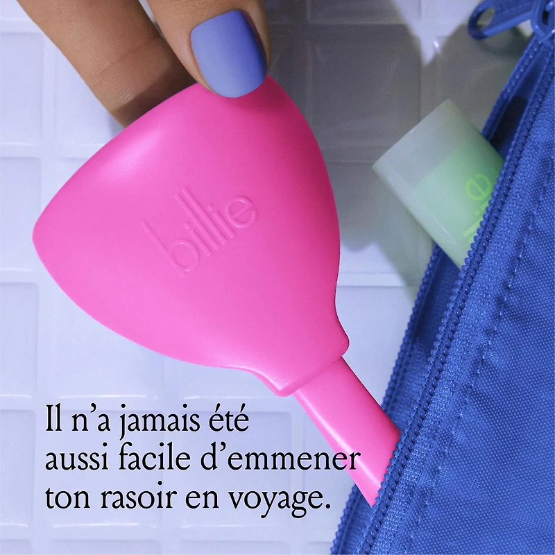 Billie 5-Blade Women’s Razor Travel Case - Pink Pop, Travel Case