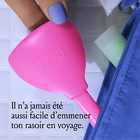 Billie 5-Blade Women’s Razor Travel Case - Pink Pop, Travel Case