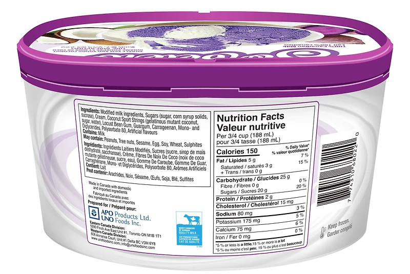 Sorbetero Crème Glacée Ube Macapuno