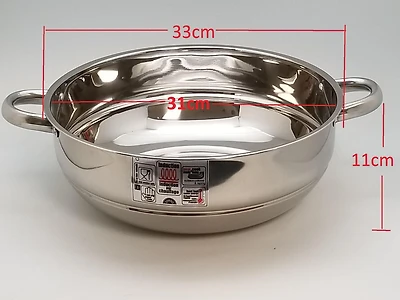 Sunwealth Étuveuse à deux paliers en acier inoxydable, de 34 cm