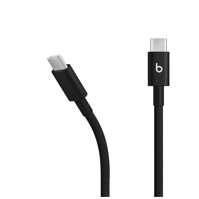 Beats USB‑C to USB‑C Woven Cable (1.5 m / 5 ft) ‑ Boulon noir