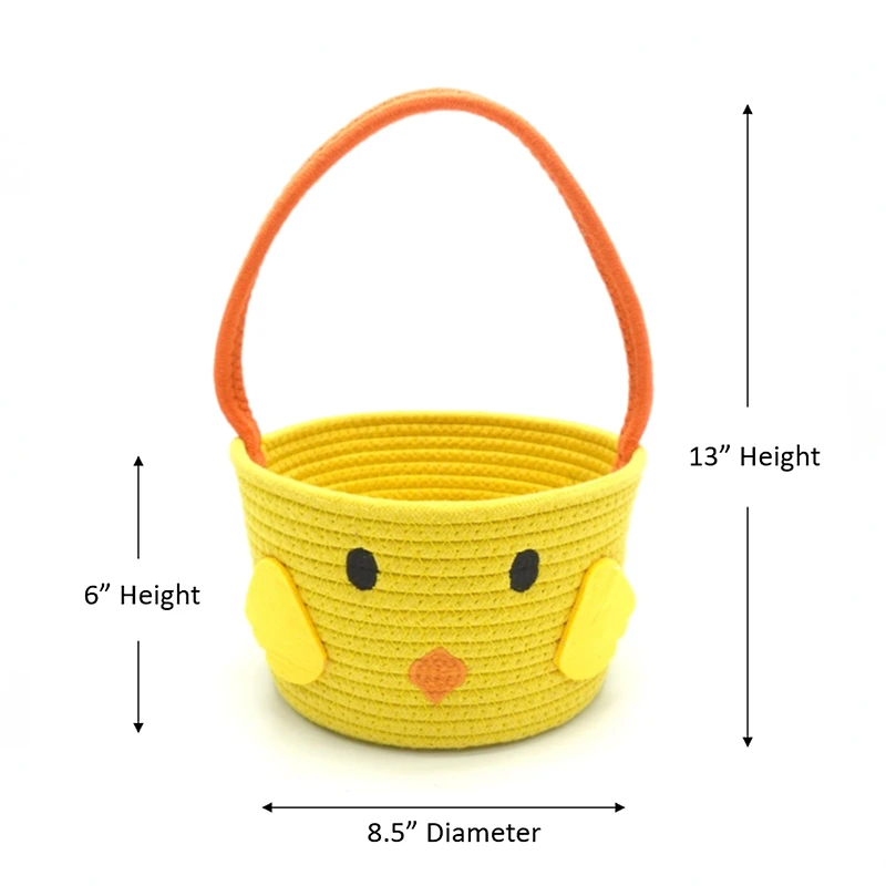 Chick Fabric Rope Basket