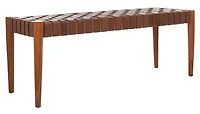 Safavieh Amalia Leather Bench