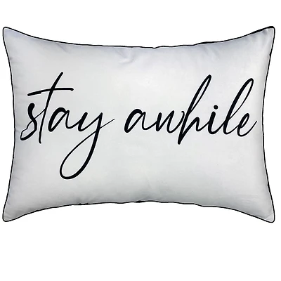 hometrends Coussin Décoratif « Stay Awhile »