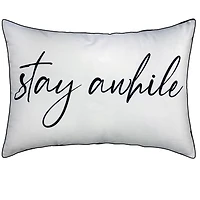 hometrends Coussin Décoratif « Stay Awhile »