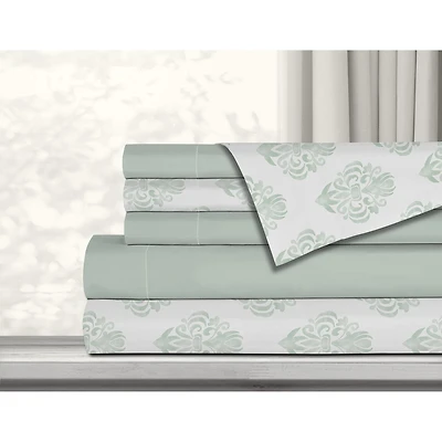 Safdie & Co. Premium Ultra Soft Bedding Antibacterial Sheet Set 6PC Double Sage