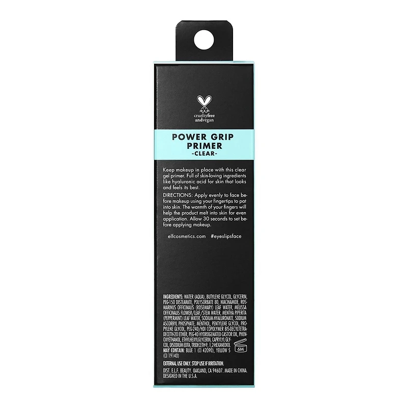 e.l.f. Cosmetics Power Grip Primer., Gel-Based & Hydrating Face Primer For Smoothing Skin & Gripping Makeup, Moisturizes & Primes, 24 ml