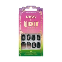 Kiss Nail - Wicked - Own Your Power - Medium - Vert - 28 ongles - 1 colle gel rose