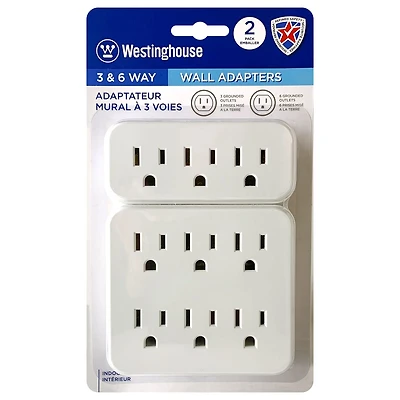 Westinghouse 2 Pack Adaptateurs muraux Westinghouse