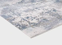 Valoria Cream and Blue Woven Area Rug