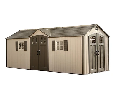 Lifetime Outdoor Storage Shed, 20 ft x 8 ft With Dual Side Entry