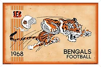 NFL Cincinnati Bengals - Retro Logo 14 Wall Poster, 22.375" x 34"