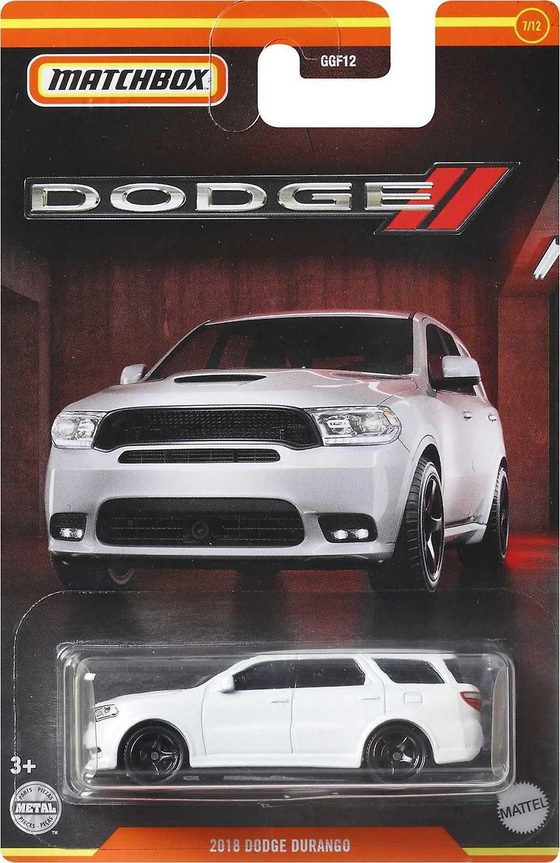 Matchbox Véhicule 2018 Dodge Durango, échelle 1:64, collectionneurs/3 ans+
