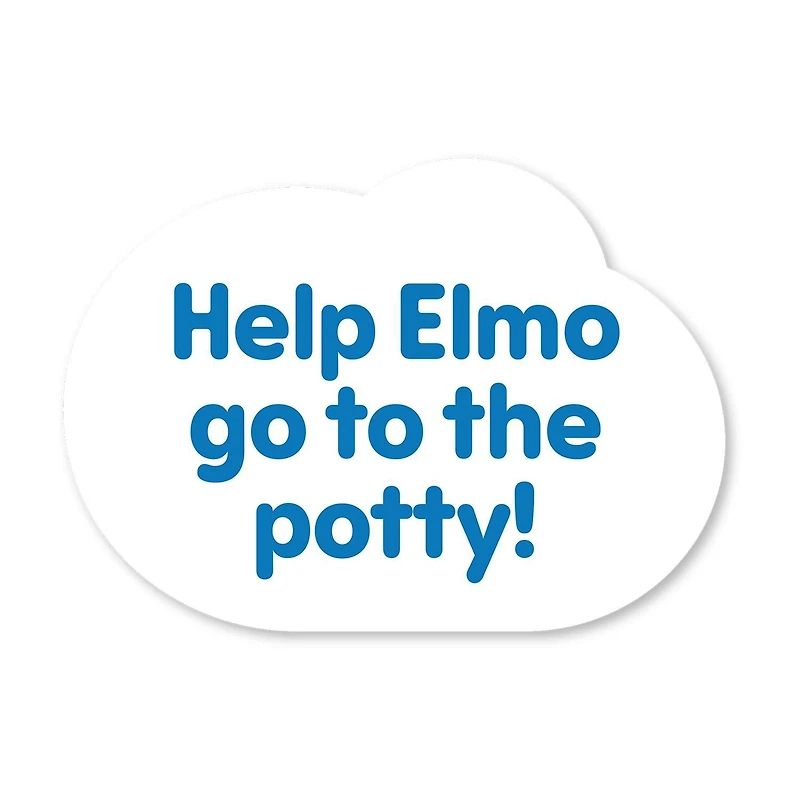 Sesame Street Potty Time Elmo 12-Inch Sustainable Plush Stuffed Animal, Sounds and Phrases, Potty Training Tool