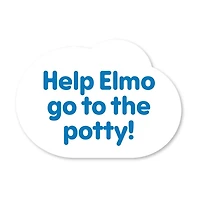 Sesame Street Potty Time Elmo 12-Inch Sustainable Plush Stuffed Animal, Sounds and Phrases, Potty Training Tool