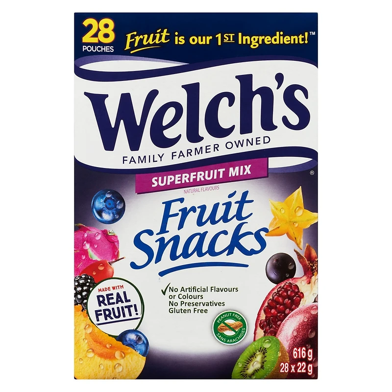 Welch's® Collations aux Fruits Superfruits 28 Sachets