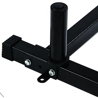 Support de squat réglable multifonctions Everyday Essentials d'une capacité de 500 livres avec barre de traction et supports de poids