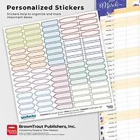 BrownTrout Mom's Family Planner 2024 12x24 Inch Matte Wall Calendar, 9781975464028