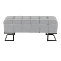 Midas Contemporary Storage Bench by LumiSource
