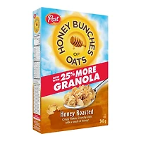 Céréales rôties au miel Post Honey Grappes d'avoine Miel Grappes d'avoine 340g