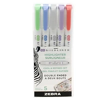 Zebra Mildliner Highlighters Cool & Refined Set