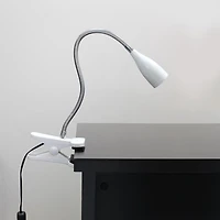 Simple Designs Flexible Gooseneck LED Clip Light Desk Lamp