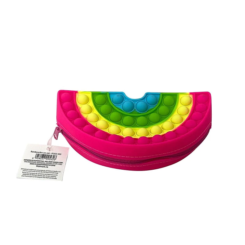 P+G RAINBOW SHAPED POPPER POUCH