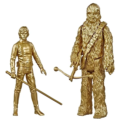 Star Wars Saga Skywalker, figurines Luke Skywalker et Chewbacca de 9,5 cm du film Star Wars : Le retour du JedI