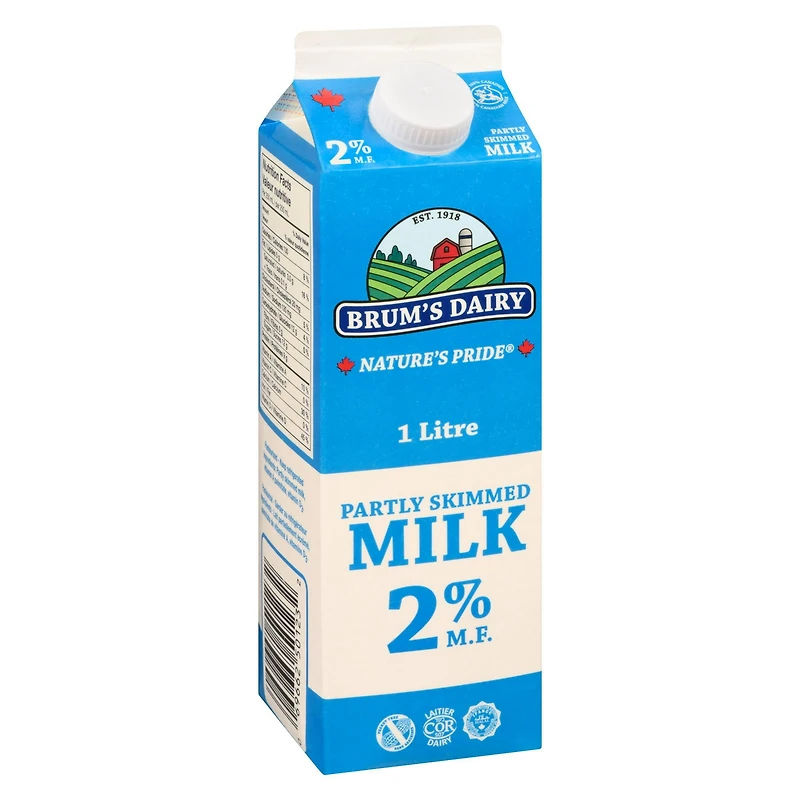 Lait partiellement écrémé à 2 % M.G. de Brum's