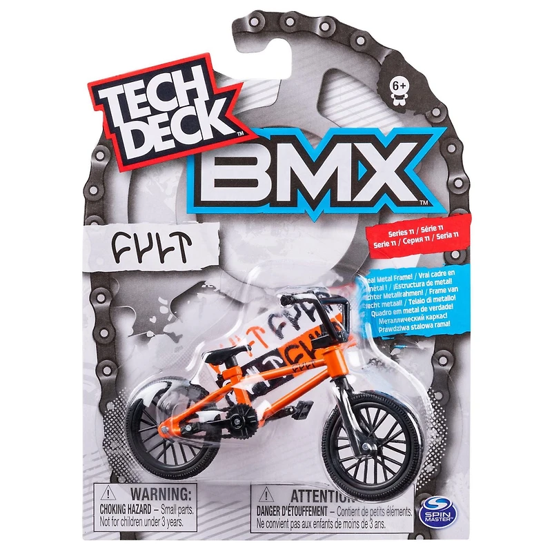 Tech Deck - Finger BMX - Cult - Orange/Noir – Séries 11