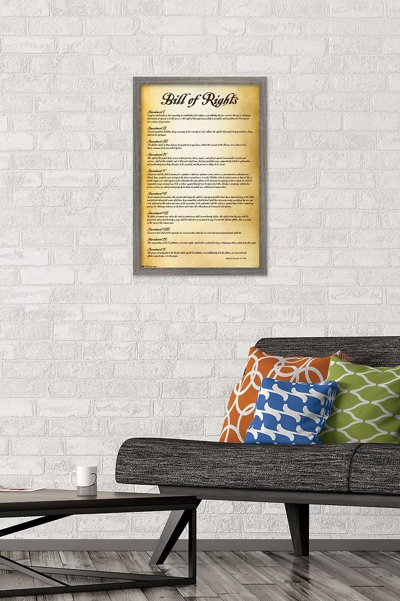 The United States of America - Bill of Rights Wall Poster, 22.375" x 34"