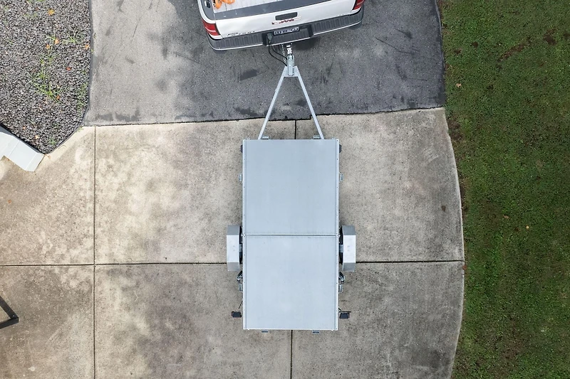 DK2 Ensemble de remorque utilitaire PLIABLE polyvalente de 4 pi x 8 pi (1,2 x 2,4 m) galvanisés