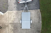 DK2 Ensemble de remorque utilitaire PLIABLE polyvalente de 4 pi x 8 pi (1,2 x 2,4 m) galvanisés