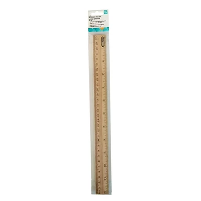 Règles en bois Pen + GEAR, 12 pouces (30 cm) – Emballées dans un sachet plastique imprimé | Qualité éducative