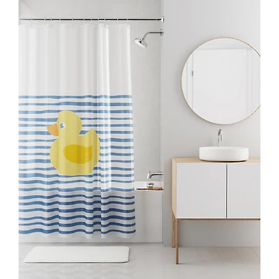 Rideau de douche décoratif imperméable en PEVA recyclé Mainstays Styles et couleurs assortis