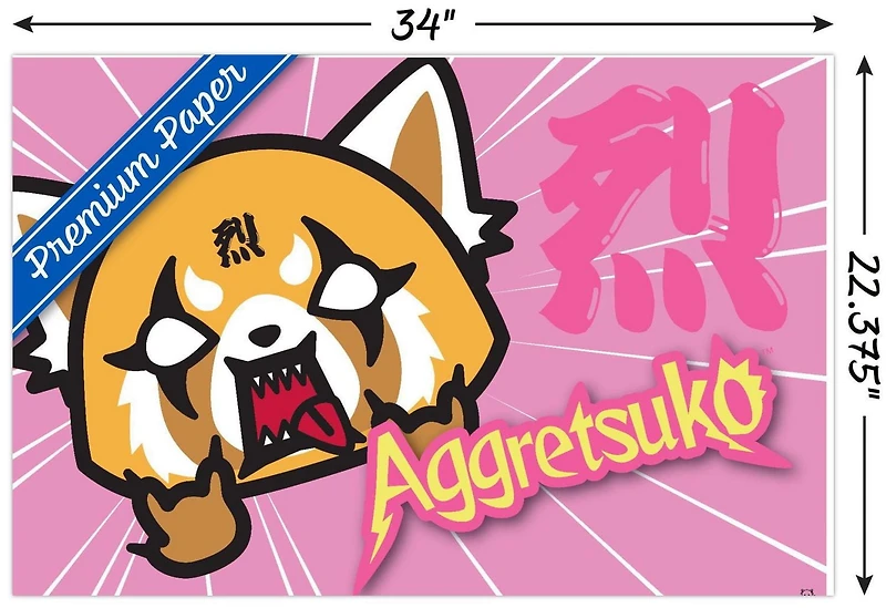 Aggretsuko - Horns Wall Poster